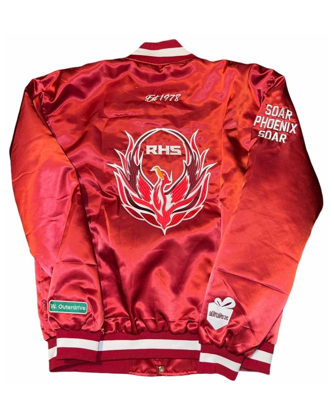 Renaissance Phoenix Satin Bomber Jacket