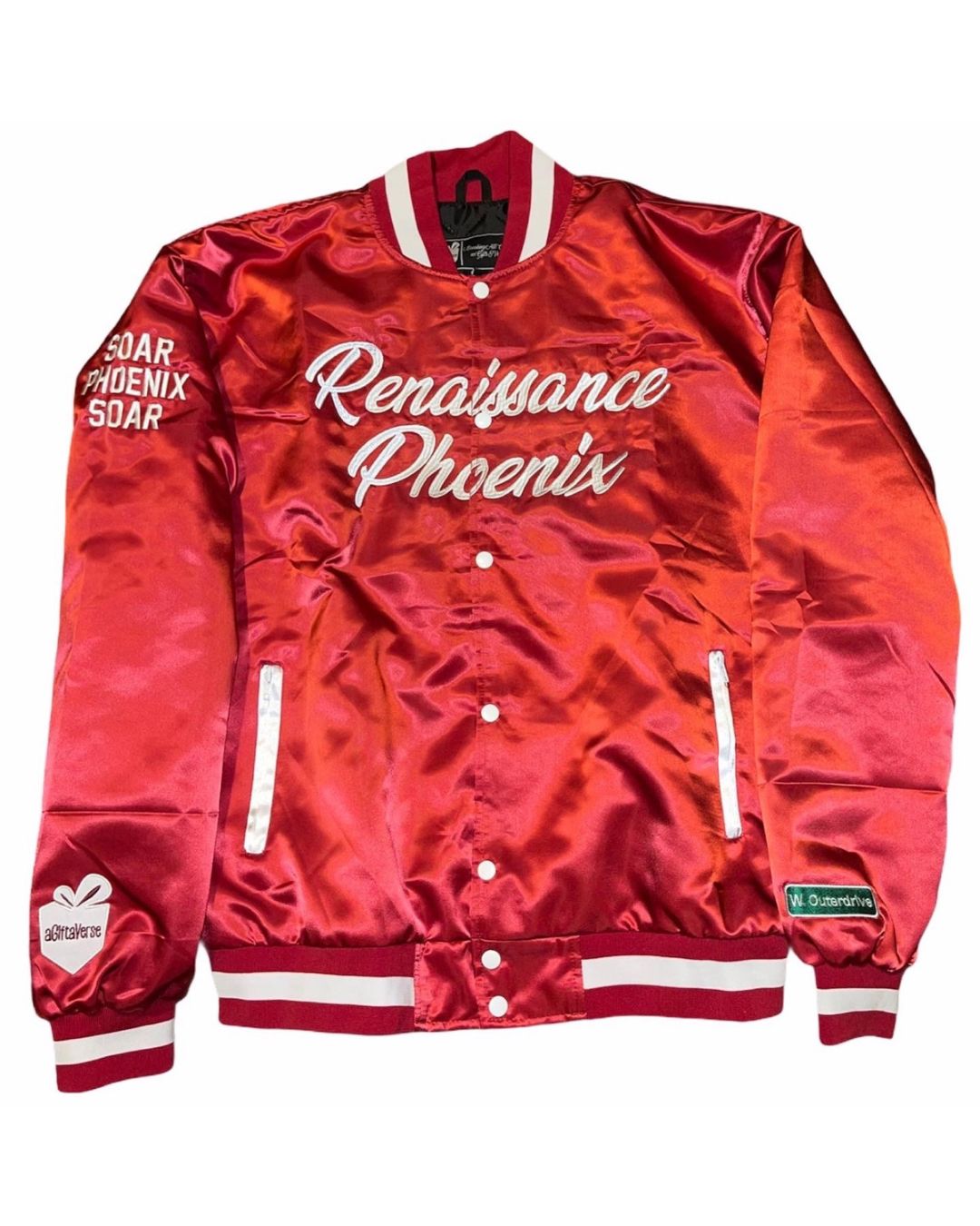 Renaissance Phoenix Satin Bomber Jacket