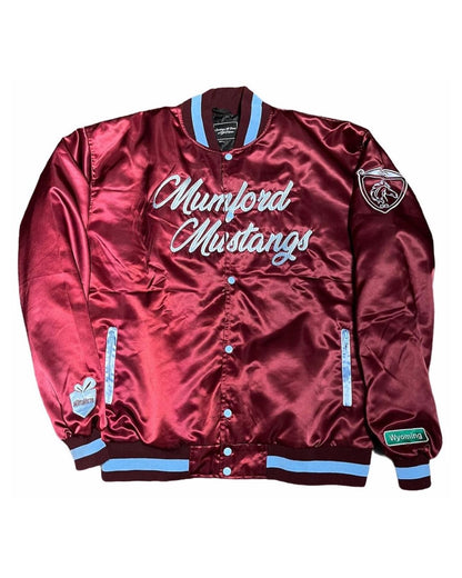 Mumford Mustangs Satin Bomber Jacket
