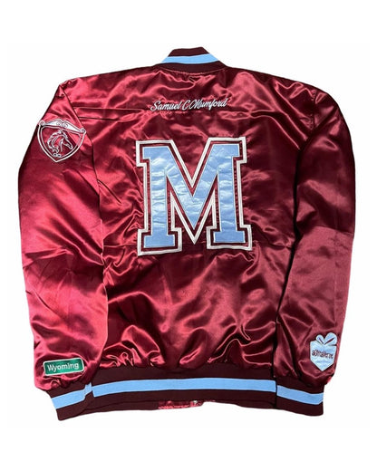 Mumford Mustangs Satin Bomber Jacket