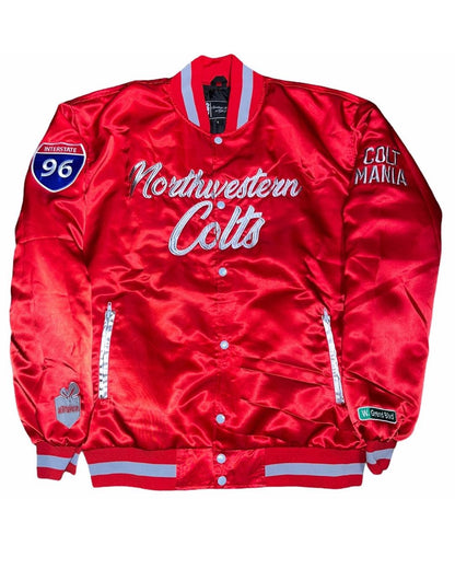 Northwestern Colts Satin Bomber Jacket