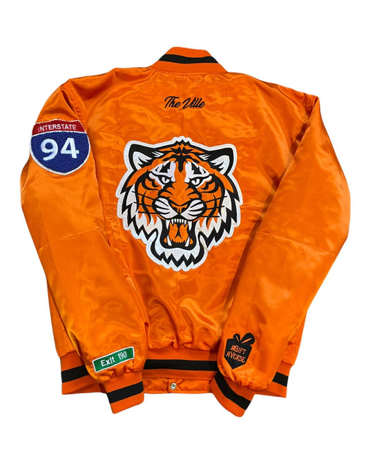 Belleville Tigers Satin Bomber Jacket