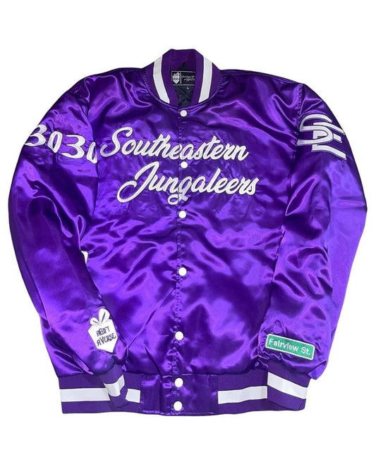 Southeastern Jungaleers Satin Bomber Jacket