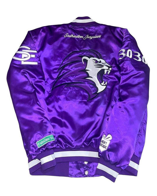 Southeastern Jungaleers Satin Bomber Jacket