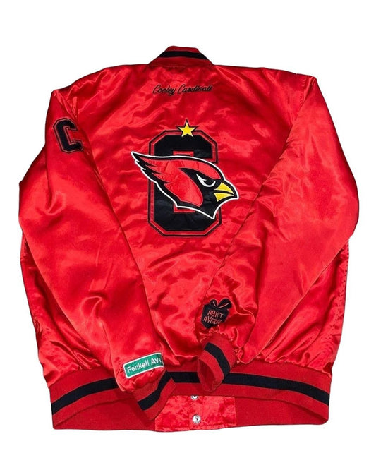 Cooley Cardinals Satin Bomber Jacket