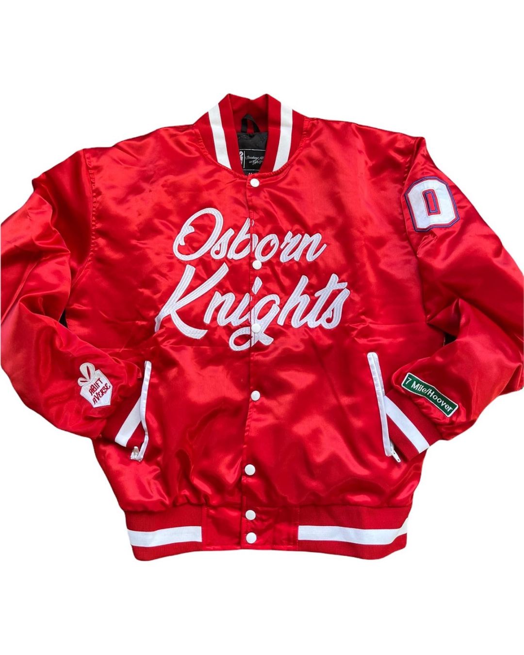 Osborn Knights Satin Bomber Jacket