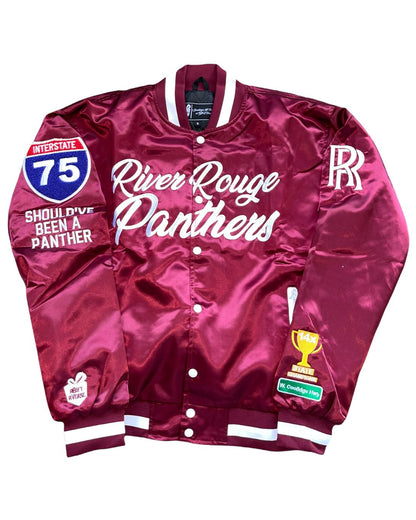 River Rouge Panthers Satin Bomber Jacket