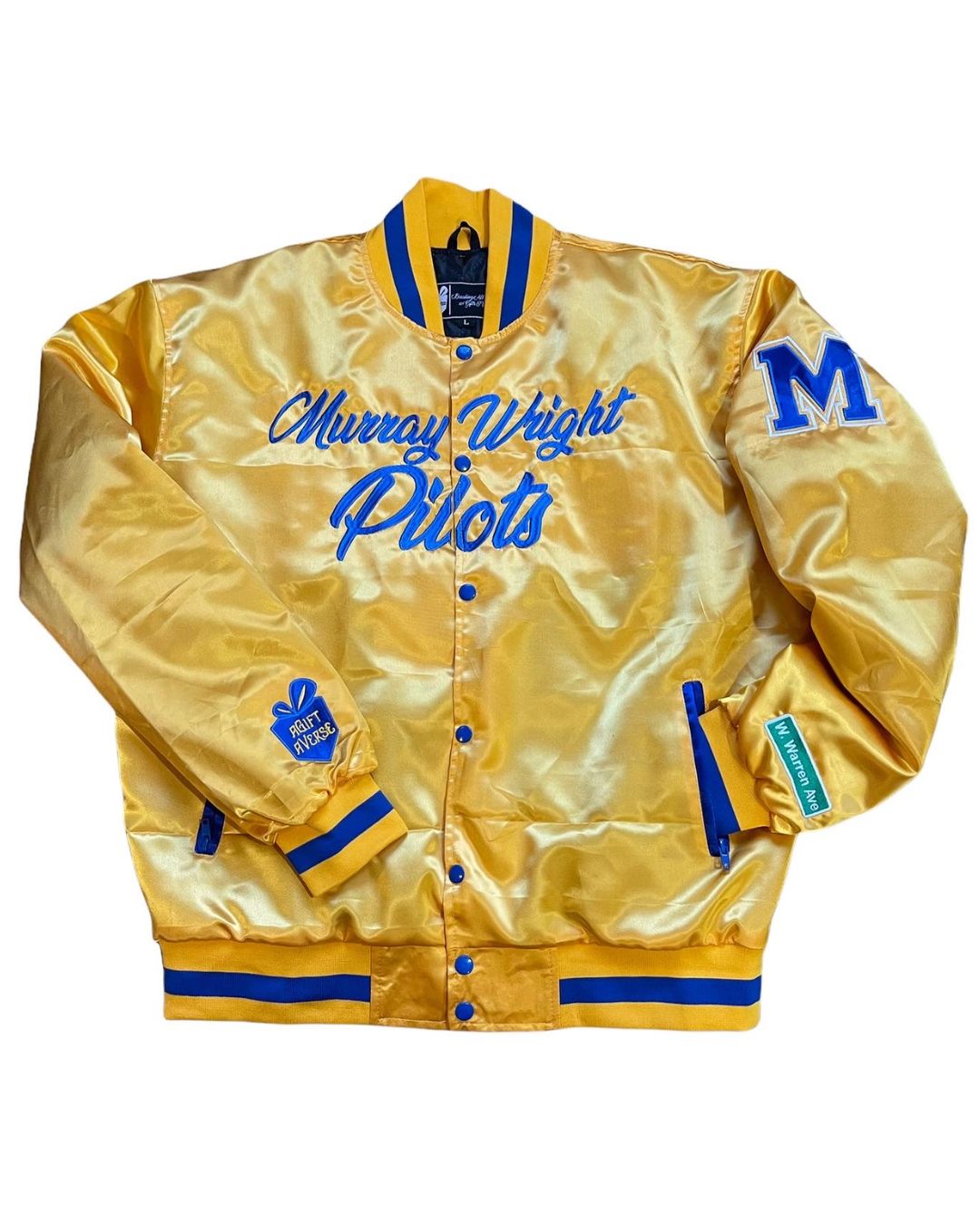 Murray Wright Pilots Satin Bomber Jacket
