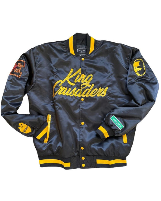 King Crusaders Satin Bomber Jacket