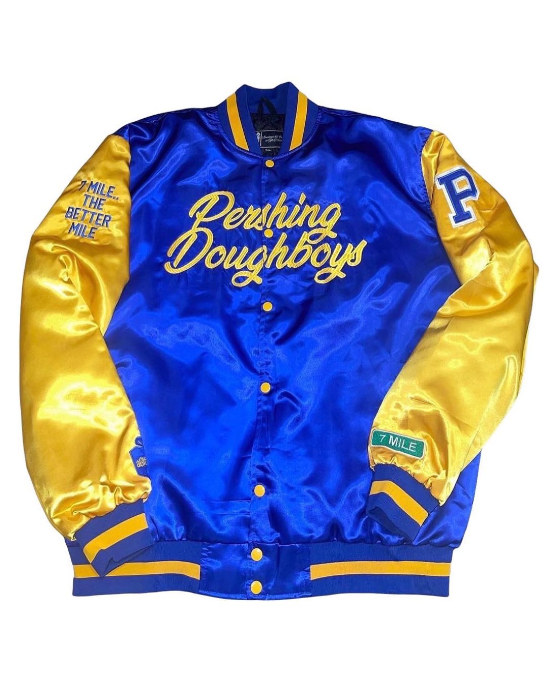 Pershing Doughboys Satin Bomber Jacket